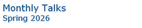 Monthly Talks Spring 2026